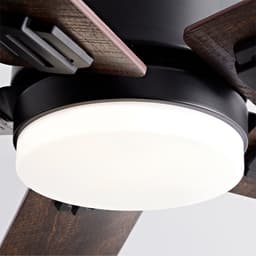 MODENUIT Plafondventilator – 107 cm – Met Verlichting en Afstandsbediening – Metaal en Hout – Zwart — thumbnail 4