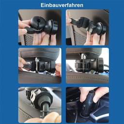 LISM-Ventilator met twee koppen Geschikt voor in de auto, USB-oplaadpoort, drie standen: stil, krachtige luchtstroom en 360° draaibaar. — thumbnail 2