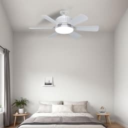 Dimbare plafondventilator (46cm) met verlichting en afstandsbediening- voorzien van 3 kleurinstellingen en 3 snelheden- plafondventilator met verlichting voor de slaapkamer. — thumbnail 5