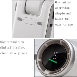 Draagbare ventilator, mini oplaadbare ventilator, kleine stille turboventilator met instelbare snelheid, koelventilator voor kamperen, sporten en reizen (B) — thumbnail 4