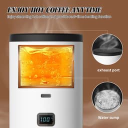 Zerova Draagbare Elektrische Capsule Koffiemachine 3-in-1 - Espresso Maker met 15 Bar Druk - Verwarming - USB-C Opladen - Wit — thumbnail 5