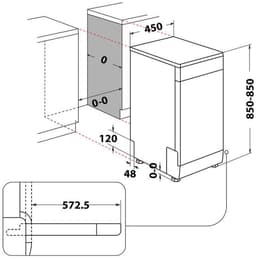 BAUKNECHT BK6FC11BS7A0X Vaatwasser (vrijstaand, 450 mm breed, 41 dB (A), C) — thumbnail 5