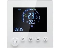 Digitale Thermostaat - Temperatuurregelaar - Comfort Thuis - Programmeerbare Planning - 86 x 86 mm - Wit