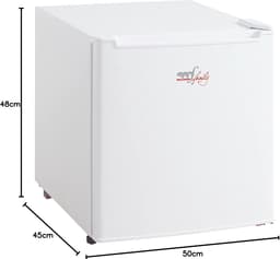 Compacte Koelkast - Mini Vriezer - Kleine Ruimte - Stil Werking - 47 Liter - Wit — thumbnail 3
