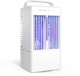 Draagbare airconditioner – Kleine koeler – Met vernevelingsfunctie – 3 ventilatorsnelheden – Automatische zwenking (90°) – Waterreservoir van 900 ml – Timer – Geschikt voor thuis, woonkamer, kantoor en op reis – Wit — thumbnail 2