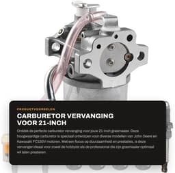 Carburateur Vervanging voor John Deere - Voor Kawasaki FC150V - 4-Takt Motor - Inclusief Brandstoffilter - Bougie - Geschikt voor 21-Inch Maaiers — thumbnail 1