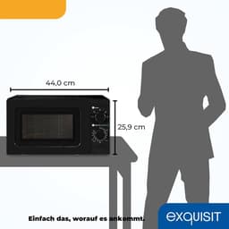 Magnetron - Oven Verwarmer - Eten Opwarmen - Compact Vrijstaand Model - 20 liter - Zwart — thumbnail 5