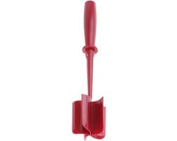 Gehaktmenger - Vleesvermaler - Maaltijdvoorbereiding - Antiaanbaklaag - 28 cm - Rood