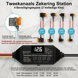 Fokelyi Dashcam Hardwire Kit - Accustroom - Constante Voeding - 12-24V Type-C - voor auto - laagspanningsbeveiliging - 24-Uurs Bewaking — thumbnail 4