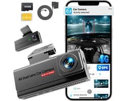 Dashcam auto 4G LTE - met SIM - live televisie - 24/7 parkeerbewaking - ShopVlot