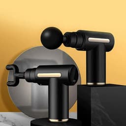 Mini Massagepistool - Handmassageapparaat Voor De Spieren - Diepweefselpercussiemassageapparaat - 4 Massagekoppen En 6 Snelheden — thumbnail 5
