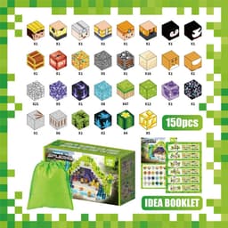 Magneet Blokjes - Thema Mijn - HB-JM14 - 150 onderdelen - Minecraft - STEM educatief speelgoed — thumbnail 2