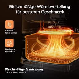 Airfryer 5,5 Liter XXL – Heteluchtfriteuse – 11 Automatische Programma's – Digitaal Touchscreen – Vaatwasmachinebestendig – 1700W Wit — thumbnail 4