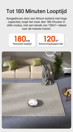 Homegoodies ILIFE A30 Pro Robotstofzuiger met Dweilfunctie - 5000Pa Zuigkracht - Zelfleegstation - 60 Dagen capaciteit - Met app — thumbnail 3