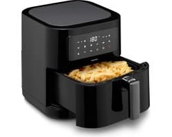 Airfryer 5,2 Liter XXL – Olievrij Heteluchtfriteuse – 9 Automatische Programma's – Digitaal Touchscreen – 2150W Zwart