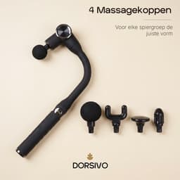 Dorsivo Pro - Massage Gun - Professioneel - Krachtige 3200 RPM Motor - Rug Massage - Massage Pistool - 4 Massage koppen — thumbnail 1