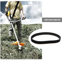 SnelShoppen - Molen Aandrijfsnaar Rubber Zwart 16,4mm Breed 437mm Omtrek Geschikt voor Grasmaaier — thumbnail 2