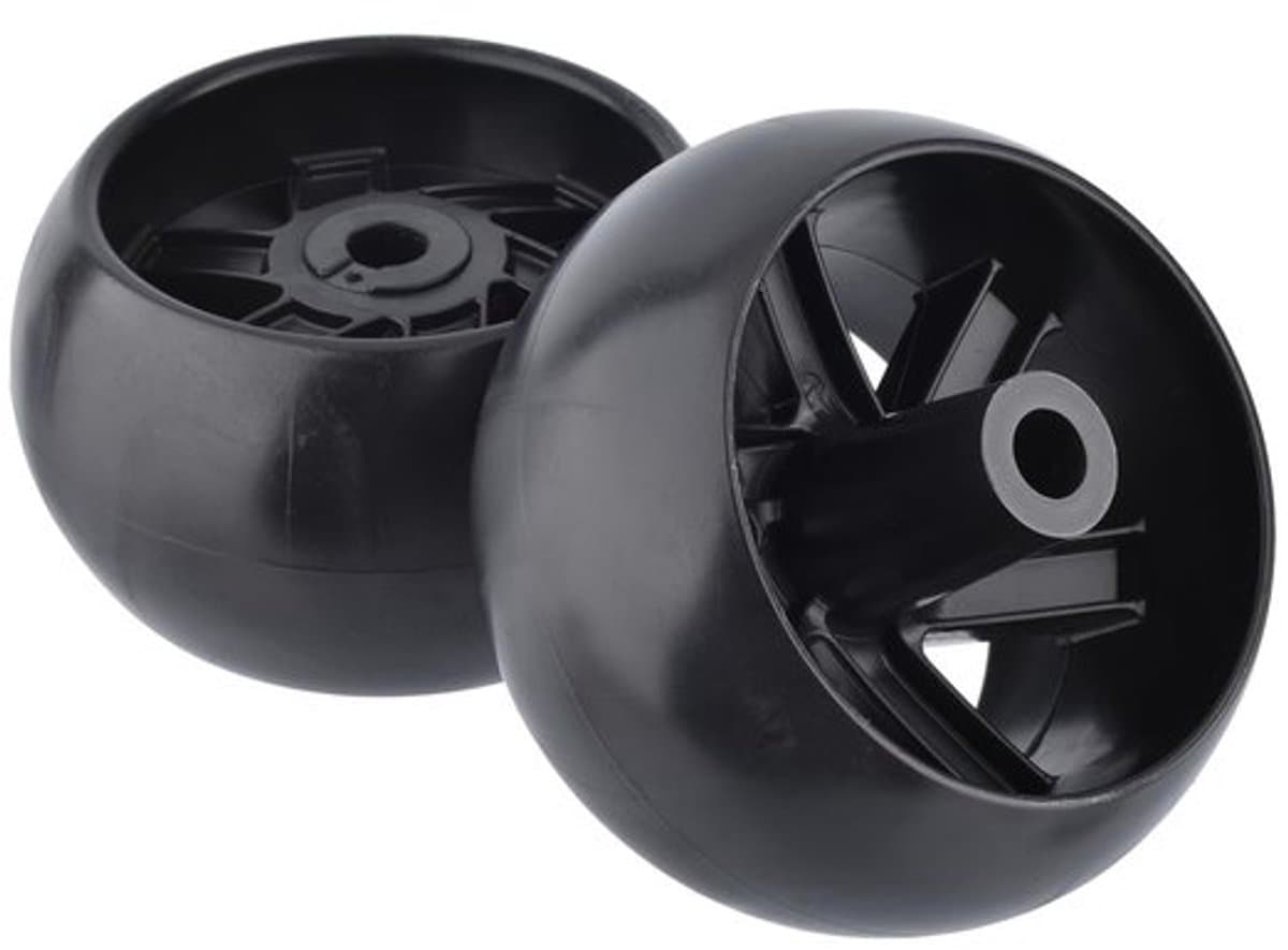 Deckwiel Vervanging - 5\" Wiel - 2 Stuks - Naaf-offset 3\" - Boorgrootte 1/2\" - Compatibel met Husqvarna - Graswiel — afbeelding 1