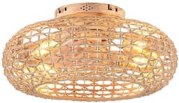 NIVA® Ventilator Plafond - Ventilator Staand Afstandsbediening - Ventilator - Naturaal - 50cm x 23cm x 50cm — thumbnail 1