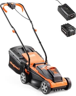 Accu Grasmaaier – Elektrische Grasmaaier – Draadloze Grasmaaier – Batterij Grasmaaier – 24V Grasmaaier – 32 cm Maaibreedte – 5-Standen Maaihoogte – Compact Inklapbaar Design — thumbnail 1