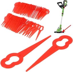 Plastic Grasmaaier Mesjes - Vervangende Mesjes - Tuin Onderhouden - Eenvoudige Installatie - 40 stuks - Rood — thumbnail 3