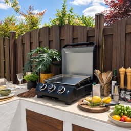 Patton Vigor D300 Plancha Gasbarbecue met Deksel en RVS Bakplaat - 3 Branders — thumbnail 4