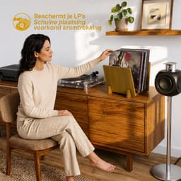 Spin’Ov LP Opbergsysteem - Platenrek - LP Houder - Vinyl Opbergsysteem - Platenhouder - LP Rek - Donkerbruin — thumbnail 3