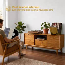Spin’Ov LP Opbergsysteem - Platenrek - LP Houder - Vinyl Opbergsysteem - Platenhouder - LP Rek - Donkerbruin — thumbnail 4