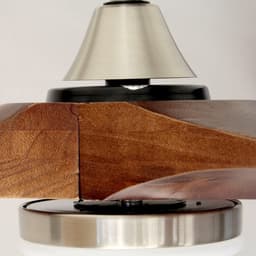 CristalRecord - Plafondventilator Nine big Ø 152 cm teak mat chroom — thumbnail 4