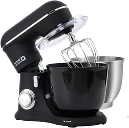Keukenmachine - Standmixer - Bakken en Koken - Dubbele Mengkom - 4.5L + 5L - Zwart — thumbnail 1
