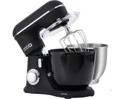 Keukenmachine - Standmixer - Bakken en Koken - Dubbele Mengkom - 4.5L + 5L - Zwart