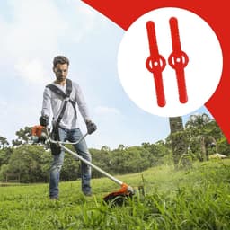Snoeidraad Grasmaaier - Snijder Opzetstukken - Gazon Onderhoud - Lichtgewicht Constructie - 100 Stuks - Rood — thumbnail 2