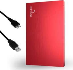 Externe Harde Schijf - Draagbare Opslag - Gegevens Back-up - Ultrasnelle USB 3.0 - 1 TB - Rood — thumbnail 1