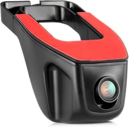 Dashcam auto met G-sensor, full HD autocamera met 170° groothoek, met SD-kaartondersteuning, bewegingsdetectie, dashcamera voor Android, USB, parkeerbewaking, voor of achter, zwart — thumbnail 1
