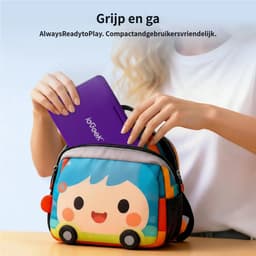 ieGeek Draagbare DVD Speler Auto - 11.5 Inch - 9,5 Inch Oogbeschermend Scherm - TV/USB/SD - Draaibaar Scherm - 5 Uur Oplaadbare Batterij - voor Kinderen en in de Auto - IK-902 - Paars — thumbnail 2