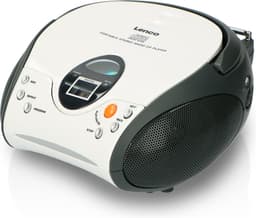 Lenco Draagbare Radio CD Speler - Stereo FM Radio en AUX – Werkt ook op batterijen - SCD-24 Wit — thumbnail 1