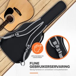 Gitaartas - Gitaarhoes - Gitaarzak - Beschermhoes gitaar - Guitar bag - Gigbag - Gitaar accessoires - Gitaartas akoestische gitaar - Klassieke gitaar - Spaanse gitaar - Gitaarhoezen — thumbnail 3