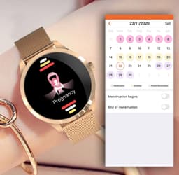 Belesy® Y2 Pro 2022 - Smartwatch Dames - Smartwatch Heren - Android - IOS - Horloge - 1.28 inch - Kleurenscherm - Stappenteller - Bloeddruk - Hartslag - 75+ Wijzerplaten - Sporten - Staal - Goud - Moederdag — thumbnail 3