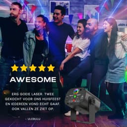 Boscer Disco Laser | 3 in 1 Multilaser | Stroboscoop & Parscoop effect | LED Disco | Party discolaser | Geluid gestuurd | Discolamp | Lichteffect — thumbnail 2