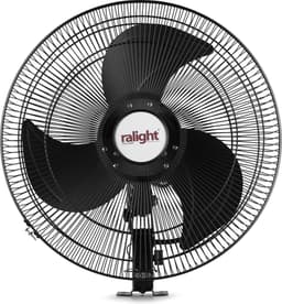 Ralight - Wandventilator 50cm - Professionele kwaliteit - Zwart - 3 standen - Zwenkbaar - Erg sterk en krachtig — thumbnail 1