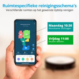 MEDION robotstofzuiger met zuigstation en dweilfunctie X20 SW+ (lasernavigatie, krachtige 3000Pa zuigkracht, 2in1 robotstofzuiger, nauwkeurig in kaart brengen, Go & No Go zones, meerdere vloeren) — thumbnail 5