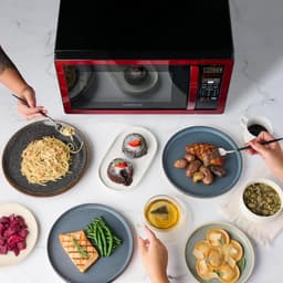 Magnetron Oven 1.1 Cubic Foot 1000 Watt - Metallic Rood — thumbnail 2