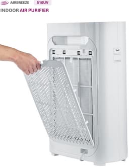 Laserliner AirBreeze 510UV - UV Luchtreiniger 510m³/h - HEPA 13 - Inactiveren virussen/ bacteriën - Fijnstof 99,997% - Bijzonder stil < 20 dB - Verduisterend display - Wit design — thumbnail 3