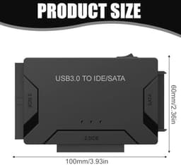 USB 3.0 naar SATA en IDE-adapter met stroomschakelaar voor harde schijven — thumbnail 3