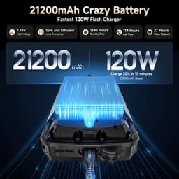 Ulefone Armor 29 Ultra 16,9 cm (6.67") Dual SIM Android 15 5G USB Type-C 16 GB 21200 mAh Zwart — thumbnail 5