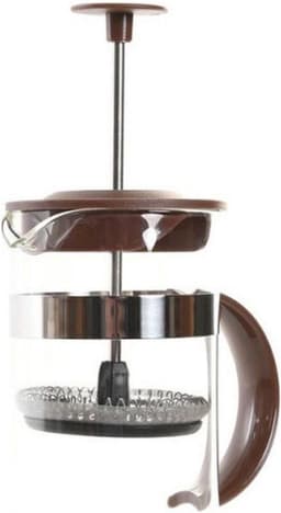 Cafetiere French Press koffiezetter - 350 ml - bamboe - Koffiezetapparaat voor verse koffie - 16 x 9 x 18 cm — thumbnail 2