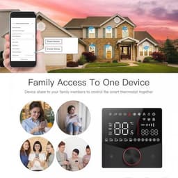 Wi-Fi Thermostaat met Touchscreen - Programmeerbare Draadloze Thermostaat voor Verwarming — thumbnail 4