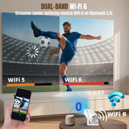 Quvo® Draagbare beamer - Beamer - Projector - Mini Beamer - Wit -10cm x 9cm x 16cm — thumbnail 2