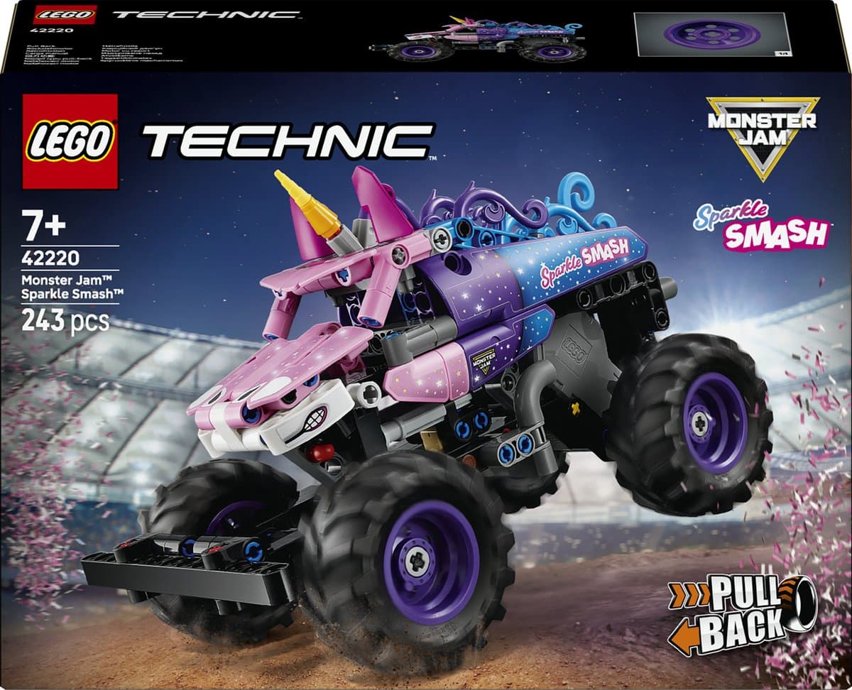 LEGO Technic - Monster Jam Sparkle Smash pull-back Constructiespeelgoed — afbeelding 1