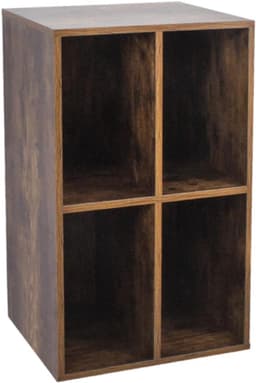 SNJY® Platenspeler Meubel - Platenspeler Kast - LP Houder - Platenhouder - 37D x 45B x 75H cm - Bruin — thumbnail 5